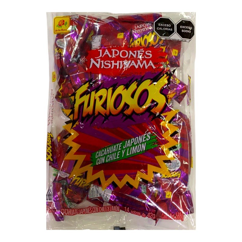 CACAHUATE FURIOSOS C/14 SOBRES DE 42 GRAMOS