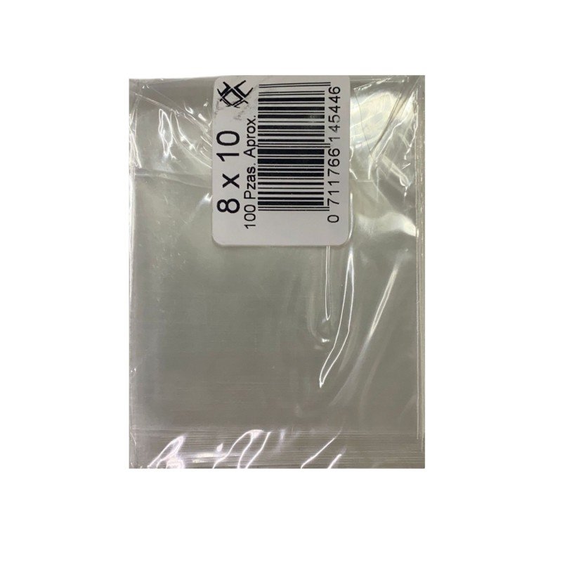 BOLSA POLIPROPILENO  8 X 10 C/100 PIEZAS APROX