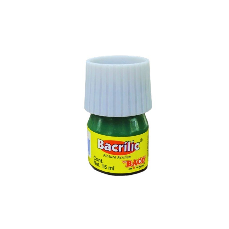 PINTURA BACO ACRILICA VERDE ESMERALDA 363 15 ML