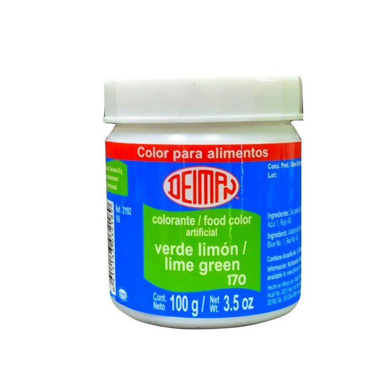 COLORANTE DEIMAN 170 VERDE LIMON 100 GRAMOS
