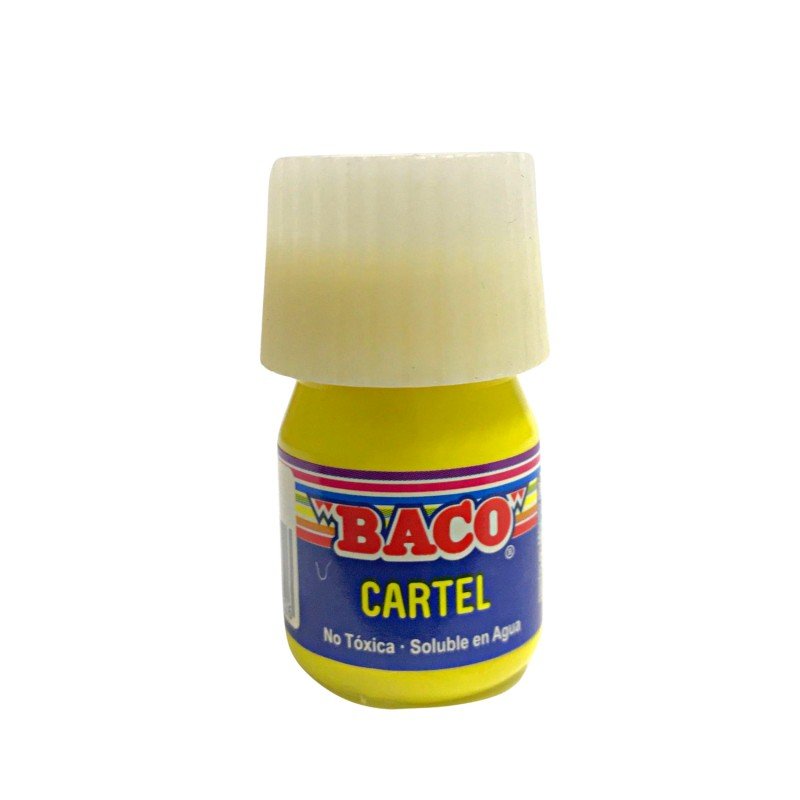 PINTURA BACO CARTEL AMARILLO LIMON 50 20 ML