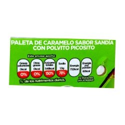 PALETA POLVILETA SANDIA PAVITO C/12 PIEZAS