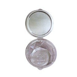 CONTENEDOR REDONDO BISAGRA 750 ML 12X6CM NELLY 2025